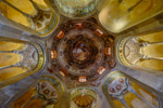 vitale basilica ceiling frescoes ravenna italy