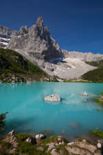 glacial sorapiss lake dolomites belluno